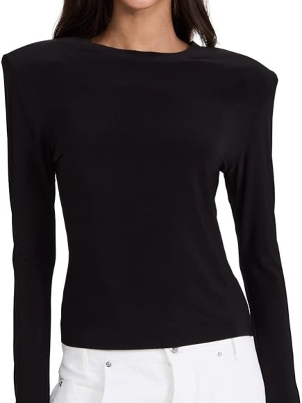 Norma Kamali shoulder padded top - Picture 2 of 4